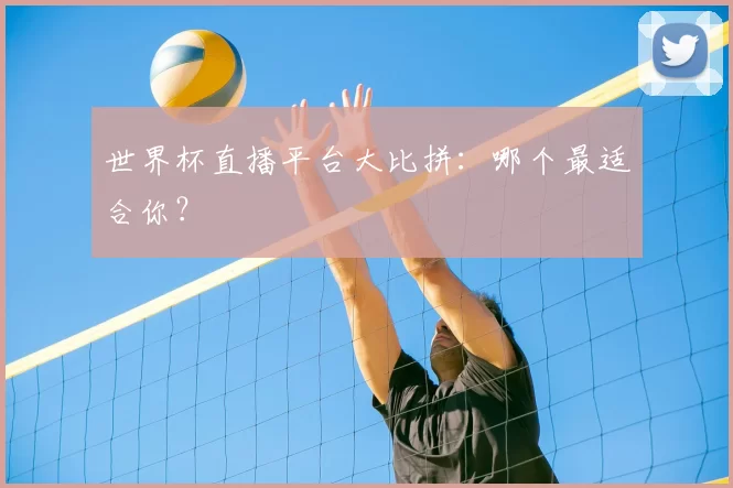 世界杯直播平台大比拼:哪个最适合你?